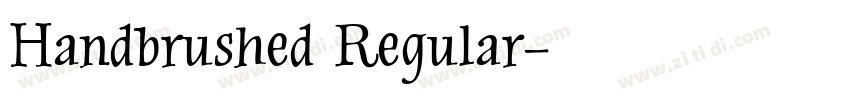 Handbrushed Regular字体转换